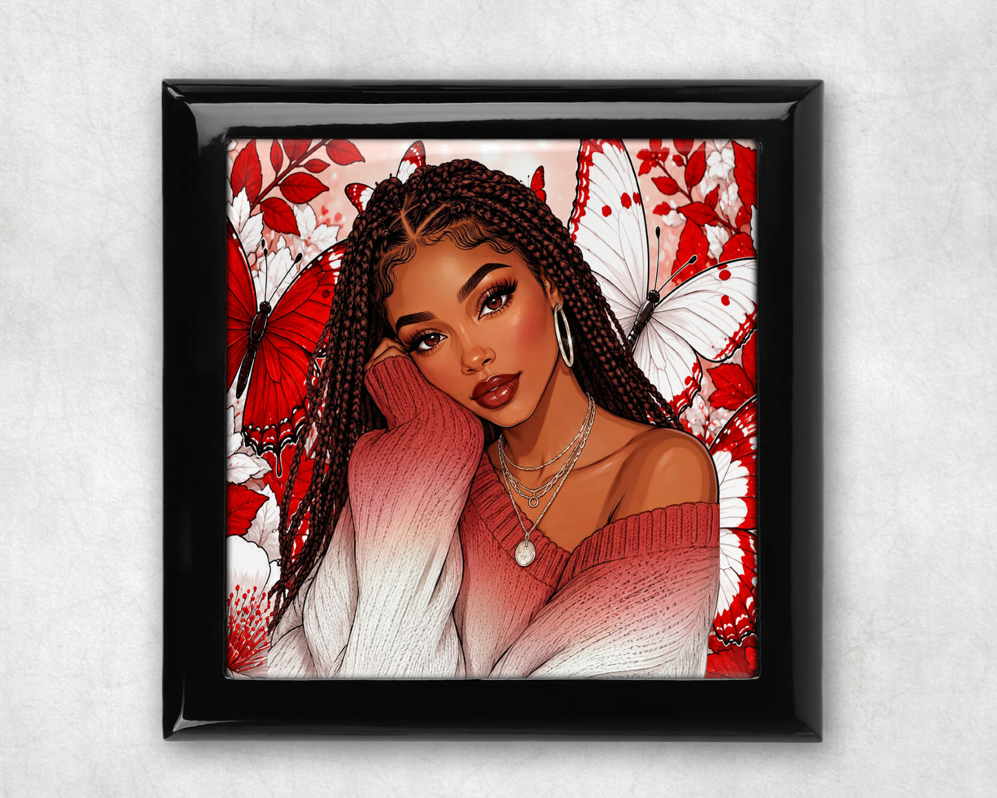Crimson & Cream Essence Keepsake Box