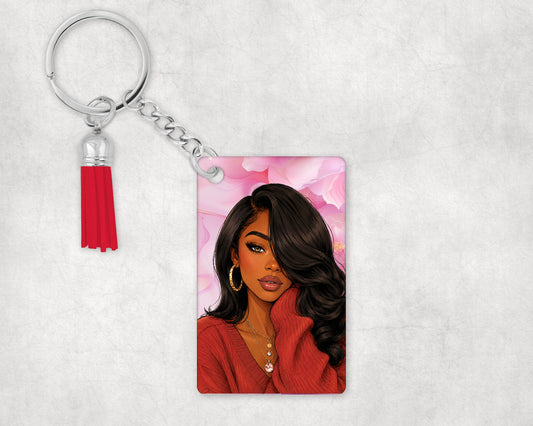 Crimson Pride Keychain