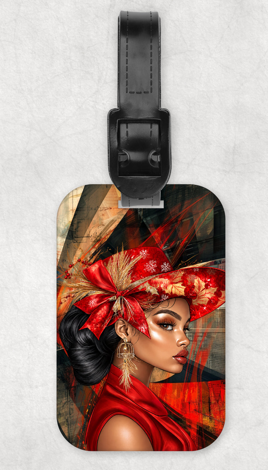 Wrapped In Elegance Luggage Tag