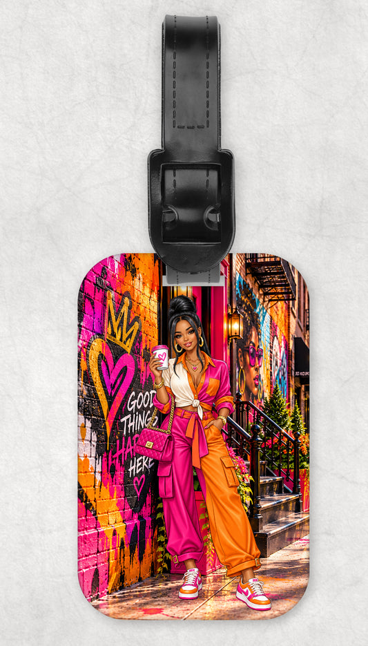 Coffee Time Luggage Tag
