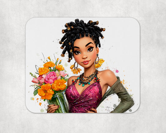 Fashion and Flowers Mousepad