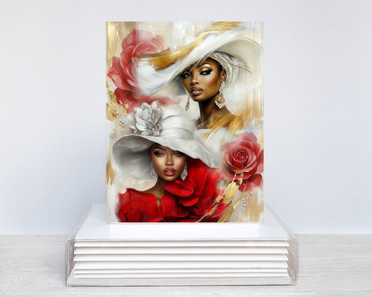 Elegant Hat Ladies Notecards