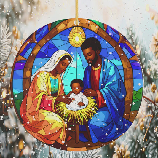 A Savior Is Born Porcelain Ornament
