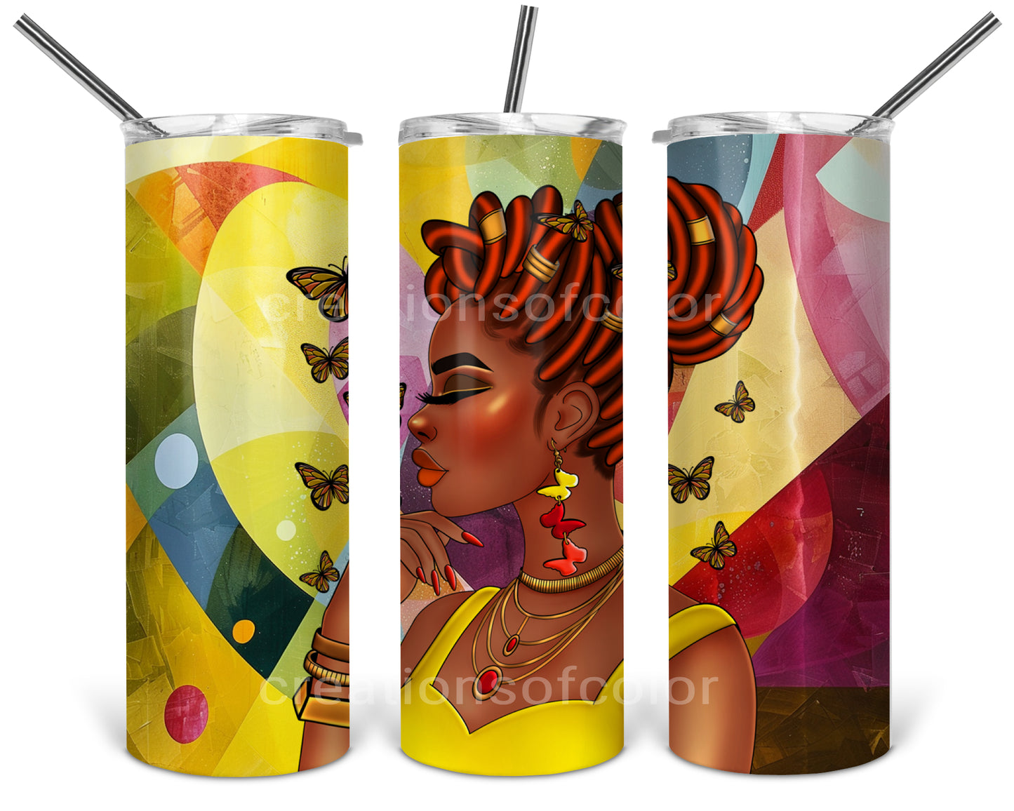 Butterflies Skinny Tumbler
