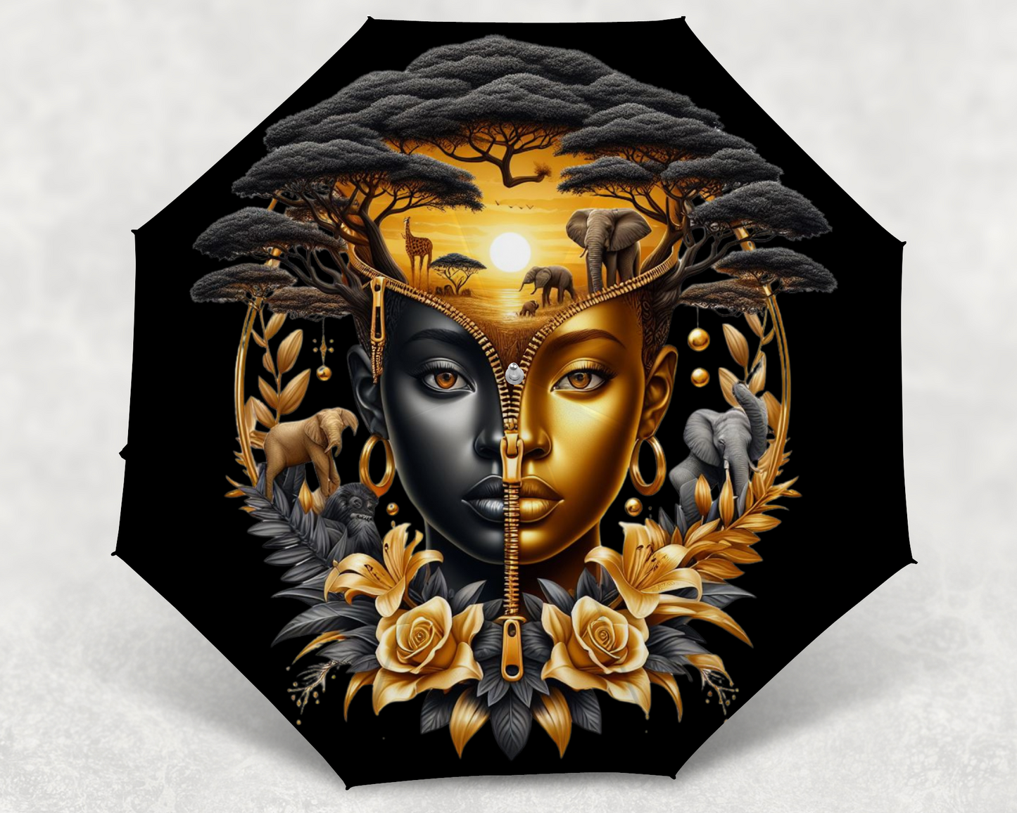 African Woman Umbrella