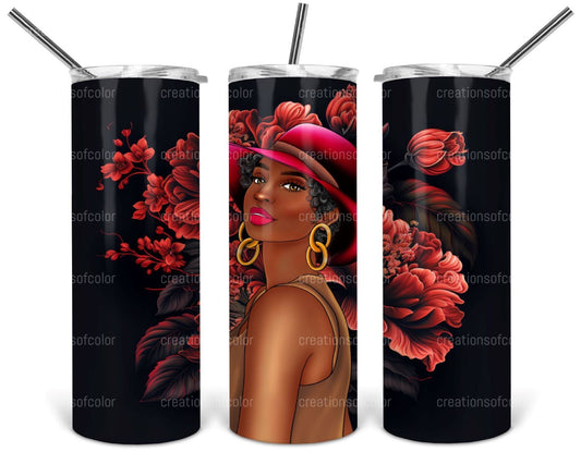 Rose Elegance Skinny Tumbler